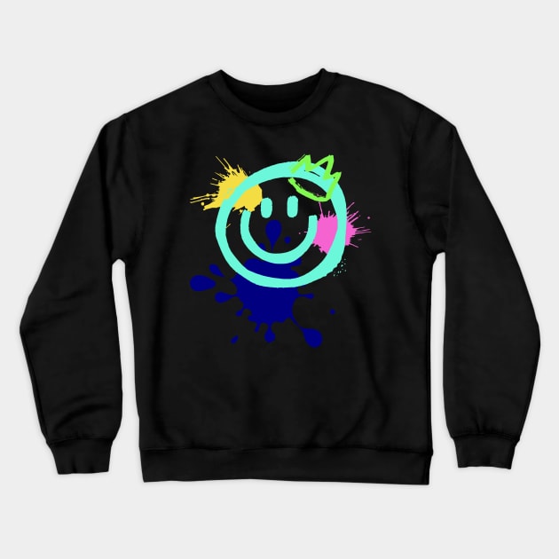 Graffity happy! Crewneck Sweatshirt by Travel in your dream